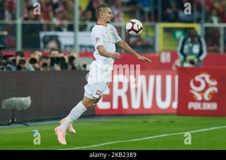 Artur Jedrzejczyk (POL) während des UEFA Nations League-Spiels zwischen Polen und Portugal im Slaski-Stadion am 11. Oktober 2018 in Chorzow (Foto: Olimpik/NurPhoto) Stockfoto