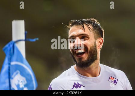 RIGA, LETTLAND. 3.. November 2022. Lorenzo Venuti, während der UEFA Europa Conference League Group Ein Spiel zwischen RFS und Fiorentina. Stockfoto