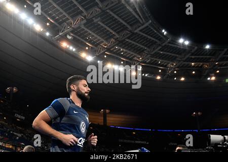 Olivier Giroud #9 (FRA) während des Nation League-Spiels zwischen Frankreich und Deutschland im französischen Stadion am 16. Oktober 2018 in Paris, Frankreich. (Foto von Julien Mattia/NurPhoto) Stockfoto