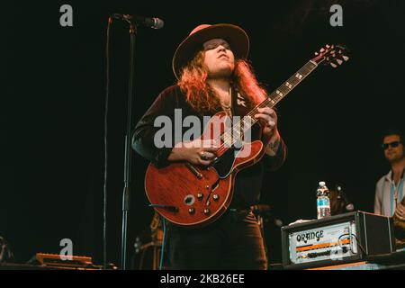 Der amerikanische Bluesrocker The Marcus King Band tritt am 15. Oktober 2018 live im Santeria Social Club in Mailand, Italien, auf. (Foto von Roberto Finizio/NurPhoto) Stockfoto