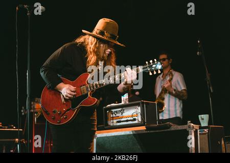 Der amerikanische Bluesrocker The Marcus King Band tritt am 15. Oktober 2018 live im Santeria Social Club in Mailand, Italien, auf. (Foto von Roberto Finizio/NurPhoto) Stockfoto