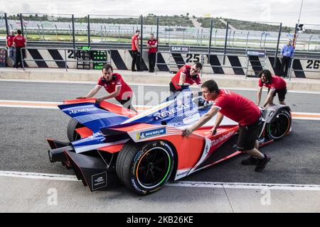 64 D'AMBROSIO Jerome (bel), MAHINDRA RACING Team während der Formel-E-Tests 2018 in Valencia, Spanien, vom 16. Bis 19. oktober - Foto Xavi Bonilla / DPPI (Foto: Xavier Bonilla/NurPhoto) Stockfoto