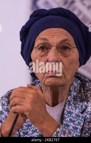 Pressekonferenz mit Emma Bonino, Bruno Tabacci und der Koordinatorin von +Europa, Benedetto della Vedova, in Rom am 16. Oktober 2018 (Foto: Andrea Ronchini/NurPhoto) Stockfoto