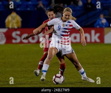 Frisco - 17. OKTOBER: 2018 Lindsey Horan aus den USA beim CONCACAF Women's Championship Final Match zwischen den USA und Kanada im Toyota Stadium, Frisco am 17. Oktober 2018 (Foto by Action Foto Sport/NurPhoto) Stockfoto