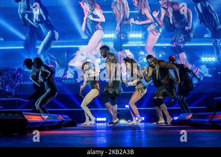 Jason Derulo spielt am 19. Oktober 2018 auf der Bühne des Mediulanum Forum Assago in Mailand, Italien, für die 2Sides World Tour 2018. (Foto von Romano Nunziato/NurPhoto) Stockfoto