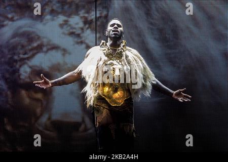 Jason Derulo tritt am 19 2018. Oktober beim Mediolanum Forum in Mailand, Italien, live auf (Foto: Mairo Cinquetti/NurPhoto) Stockfoto