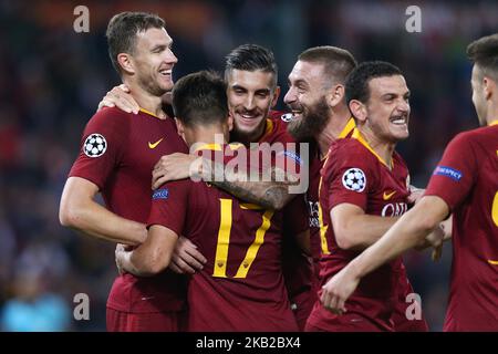 Als Roma-Spieler beim UEFA Champions League-Spiel der Gruppe G zwischen AS Roma und PFC CSKA Moskau im Stadio Olimpico am 23. Oktober 2018 in Rom, Italien. (Foto von Danilo Di Giovanni/NurPhoto) Stockfoto