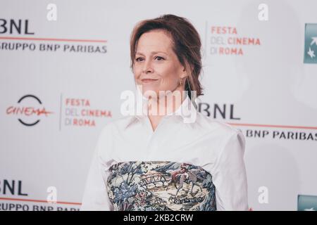 Sigourney Weaver nimmt am 24. Oktober 2018 im Auditorium Parco della Musica in Rom, Italien, an einer Fotocolalle während des Rom Film Fest 13. Teil. (Foto von Luca Carlino/NurPhoto) Stockfoto