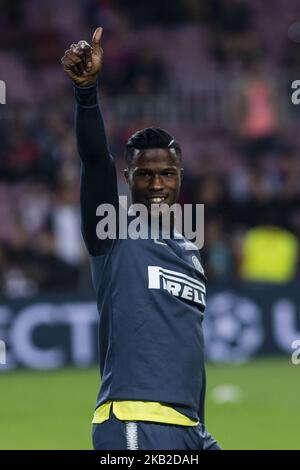 11 Keita Balde aus Senegal vom FC Internazionale Milano während des UEFA Champions League-Spiels zwischen dem FC Barcelona und dem FC Internazionale Milano im Camp Nou Stadium in Barcelona am 24. Oktober 2018. (Foto von Xavier Bonilla/NurPhoto) Stockfoto