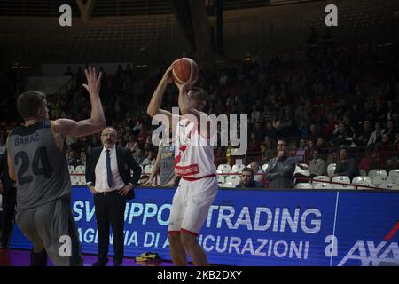 21 GIANCARLO FERRERO von Openjobmetis in Aktion während des FIBA Europa-Cup-Basket-Spiels , zwischen Openjobmetis Varese - FC Porto, Italien am 23. Oktober 2018 in Varese Palasport Masnago (Foto: Fabio Averna/NurPhoto) Stockfoto