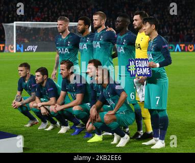 Eindhoven, Niederlande. Oktober 24. 2018 Tottenham Hotspur Team während des UEFA Champion League Gruppe B Spiels zwischen PSV Eindhoven und Tottenham Hotspur am 24. Oktober 2018 im Phillips Stadium, Eindhoven, Niederlande. (Foto von Action Foto Sport/NurPhoto) Stockfoto