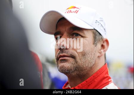 Der französische Fahrer, Sebastien Loeb, von Citren Total Abu Dhabi WRT, bei der Umgruppierung während des dritten Tages der Rallye Racc Catalunya Costa Daurada, am 27. Oktober 2018 in Salou, Spanien. (Foto von Joan Cros/NurPhoto) Stockfoto