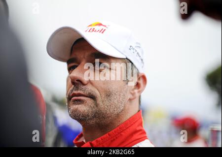 Der französische Fahrer, Sebastien Loeb, von Citren Total Abu Dhabi WRT, bei der Umgruppierung während des dritten Tages der Rallye Racc Catalunya Costa Daurada, am 27. Oktober 2018 in Salou, Spanien. (Foto von Joan Cros/NurPhoto) Stockfoto