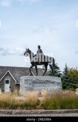 Statue von Königin Elisabeth II. Im Haus der Governer Generäle. Stockfoto