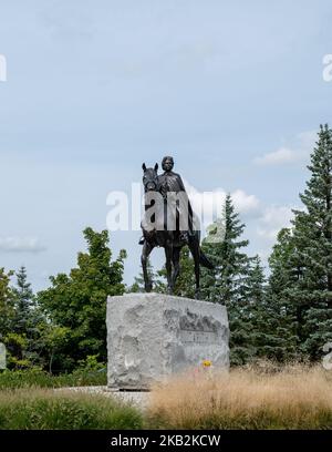 Statue von Königin Elisabeth II. Im Haus der Governer Generäle. Stockfoto