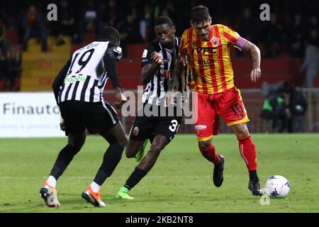 Nicolas Viola Benito (Benevento Calcio) während des italienischen Fußballspiels Serie A zwischen Benevento Calcio und Ascoli Picchio FC im Stadion Ciro Vigorito in Benevento, Italien, am 3. November 2018. (Foto von Paolo Manzo/NurPhoto) Stockfoto