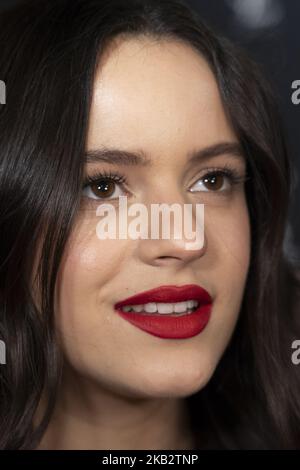 Die Sängerin Rosalia präsentiert DIE SCHLANKE Rouge pur Couture am 6. November 2018 im PALACIO DE Santoña in Madrid, Spanien. (Foto von Oscar Gonzalez/NurPhoto) Stockfoto