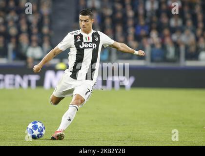 Cristiano Ronaldo beim Champions-League-Spiel zwischen Juventus und Manchester United, in Turin, am 7. November 2018.(Foto von Loris Roselli/NurPhoto) Stockfoto