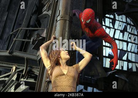 DUNST, MAGUIRE, SPIDER-MAN 2, 2004 Stockfoto