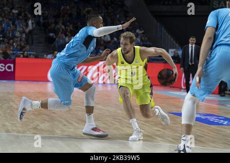 Jaka Blazic von Barca Lassa während ihrer Liga ACB Endesa Basketball Movistar Estudiantes - Barca Lassa Spiel im Sportpalast von Madrid, Spanien, 18.. November 2018 (Foto von Oscar Gonzalez/NurPhoto) Stockfoto