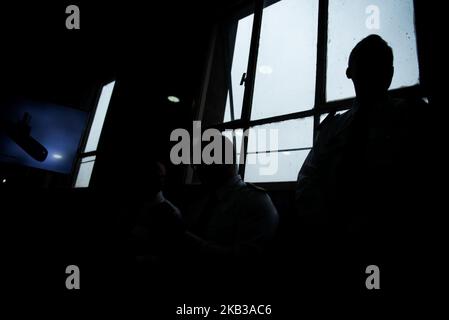 Pressekonferenz im Hauptquartier der Marine, dem Libertad-Gebäude, bestätigt den Fund des U-Bootes ARA San Juan. In Buenos Aires, Argentinien, 17. November 2018. (Foto von Manuel Cortina/NurPhoto) Stockfoto