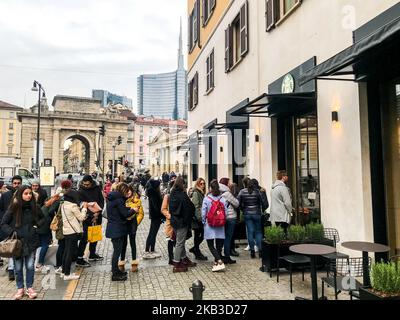 Der erste original Starbucks Coffee, der am 21 2018. November in Mailand, Italien, eröffnet wird (Foto: Mairo Cinquetti/NurPhoto) Stockfoto