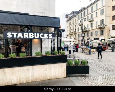 Der erste original Starbucks Coffee, der am 21 2018. November in Mailand, Italien, eröffnet wird (Foto: Mairo Cinquetti/NurPhoto) Stockfoto