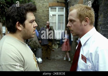 SHAUN OF THE DEAD, NICK FROST, SIMON PEGG, 2004 Stockfoto