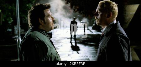 SHAUN OF THE DEAD, NICK FROST, SIMON PEGG, 2004 Stockfoto