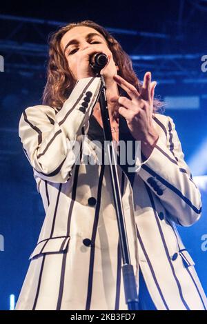 Damiano David von Maneskin spielt am 23. November 2018 live bei Fabrique in Mailand, Italien. (Foto von Mairo Cinquetti/NurPhoto) Stockfoto