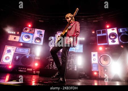 Thomas Raggi von Maneskin spielt am 23. November 2018 live bei Fabrique in Mailand, Italien. (Foto von Mairo Cinquetti/NurPhoto) Stockfoto