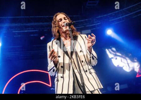 Damiano David von Maneskin spielt am 23. November 2018 live bei Fabrique in Mailand, Italien. (Foto von Mairo Cinquetti/NurPhoto) Stockfoto