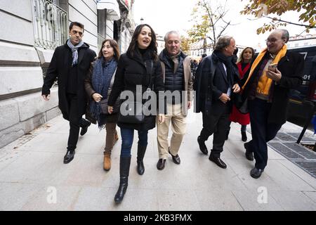 Der Präsident von Ciudadanos (Cs), ALBERT RIVERA, nimmt an der Kundgebung von „España Ciudadana“ unter dem Motto „STOP Sánchez, not the Begnadigung, Elections now“ am 24. November 2018 in Madrid, Spanien Teil (Foto von Oscar Gonzalez/NurPhoto) Stockfoto