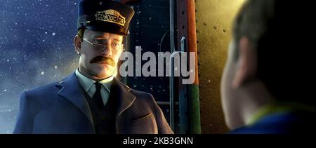 DER POLAR EXPRESS, DER DIRIGENT, DER HELD JUNGE, 2004 Stockfoto