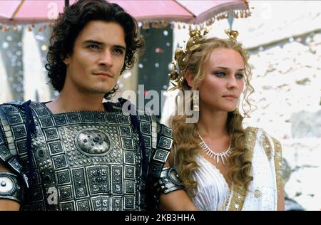 TROY, ORLANDO BLOOM, DIANE KRUGER, 2004 Stockfoto