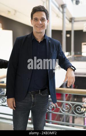 Christian Galvez während der Präsentation der Ausstellung "Leonardo da Vinci: Die Gesichter des Genies" im Palacio de las Alhajas in Madrid. Spanien. 28. November 2018 (Foto von Oscar Gonzalez/NurPhoto) Stockfoto