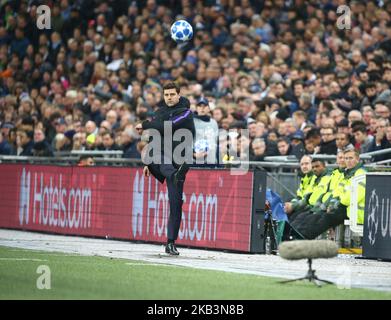 Tottenham Hotspur Manager Mauricio Pochettino während der Champions League Gruppe B zwischen Tottenham Hotspur und dem FC Internazionale Milano am 28. November 2018 im Wembley-Stadion in London, England. (Foto von Action Foto Sport/NurPhoto) Stockfoto