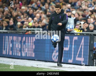 Tottenham Hotspur Manager Mauricio Pochettino während der Champions League Gruppe B zwischen Tottenham Hotspur und dem FC Internazionale Milano am 28. November 2018 im Wembley-Stadion in London, England. (Foto von Action Foto Sport/NurPhoto) Stockfoto