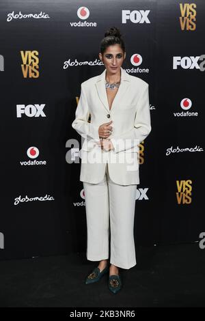 Alba Flores nimmt an der Premiere von Vis in der Saison 4 im Kino Callao City Lights in Madrid, Spanien, am 29. November 2018 Teil. (Foto von A. Ware/NurPhoto) Stockfoto