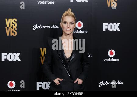 Maggie Civantos besucht am 29. November 2018 die Premiere von Vis in der Saison 4 im Kino Callao City Lights in Madrid, Spanien. (Foto von A. Ware/NurPhoto) Stockfoto