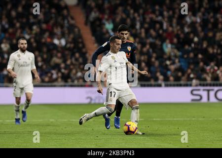 Lucas Vazquez von Real Madrid während des La Liga-Spiels zwischen Real Madrid und Valencia CF im Santiago Bernabeu Stadium in Madrid, Spanien. 01. Dezember 2018. (Foto von A. Ware/NurPhoto) Stockfoto