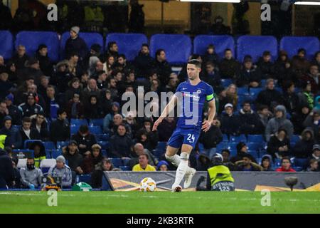 Gary Cahill #24 (C) aus Chelsea während des UEFA Europa League Group L-Spiels zwischen Chelsea und PAOK in Stamford Bridge am 29. November 2018 in London, Großbritannien. (Foto von Nicolas Economou/NurPhoto) Stockfoto