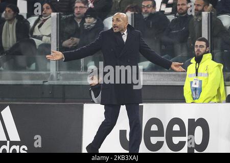 Inter Trainer Luciano Spalletti während des Fußballspiels der Serie A n.15 JUVENTUS - INTER am 07/12/2018 im Allianz Stadion in Turin, Italien. (Foto von Matteo Bottanelli/NurPhoto) Stockfoto