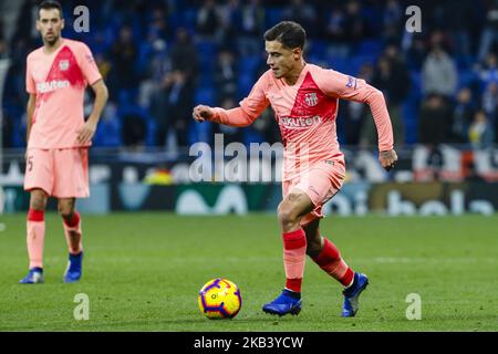 FC Barcelona Mittelfeldspieler Philippe Coutino (7) während des Spiels RCD Espanyol gegen den FC Barcelona, für die Runde 15 der Liga Santander, gespielt im RCD Espanyol Stadium am 8. Dezember 2018 in Barcelona, Spanien. (Foto von Urbanandsport/NurPhoto) Stockfoto