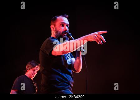 Neil Fallon von der amerikanischen Rockband Clutch tritt am 11. Dezember 2018 live bei Fabrique in Mailand, Italien, auf. (Foto von Roberto Finizio/NurPhoto) Stockfoto