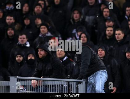 SS Lazio gegen Eintracht Frankfurt - UEFA Europa League Group H Frankfurt ultras am 13. Dezember 2018 im Olimpico-Stadion in Rom, Italien. Foto Matteo Ciambelli / NurPhoto (Foto von Matteo Ciambelli/NurPhoto) Stockfoto