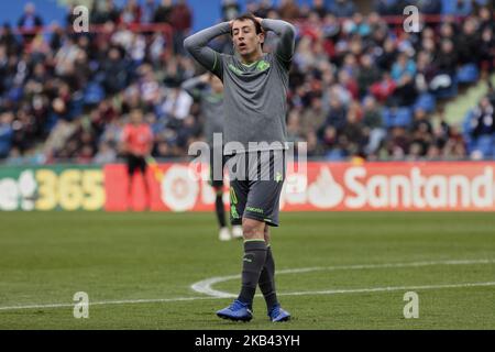 Mikel Oyarzabal von Real Sociedad während des La Liga-Spiels zwischen Getafe CF und Real Sociedad im Coliseum Alfonso Perez in Getafe, Spanien. 15. Dezember 2018. (Foto von A. Ware/NurPhoto) Stockfoto