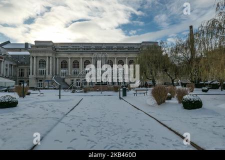 Die schneebedeckte Stadt Spa in Belgien am 16. Dezember 2018. (Foto von Nicolas Economou/NurPhoto) Stockfoto