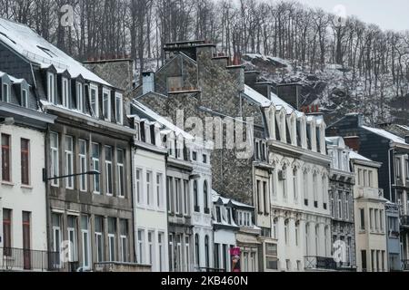 Die schneebedeckte Stadt Spa in Belgien am 16. Dezember 2018. (Foto von Nicolas Economou/NurPhoto) Stockfoto