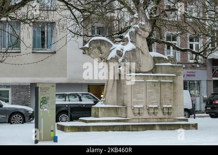 Die schneebedeckte Stadt Spa in Belgien am 16. Dezember 2018. (Foto von Nicolas Economou/NurPhoto) Stockfoto